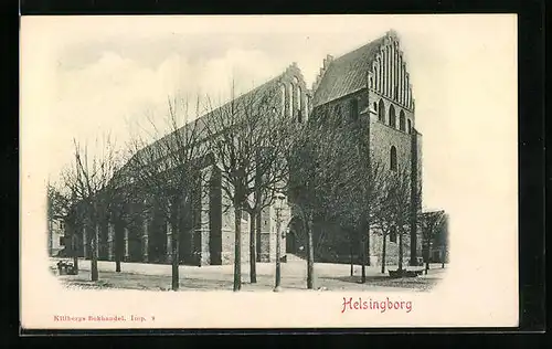 Relief-AK Helsingborg, Kirche