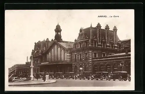 AK Arras, La Gare, Bahnhof