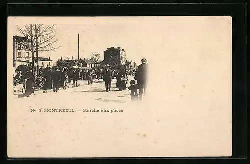 AK Montreuil, Marché aux puces, Antiquitätenhandel