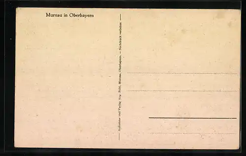 AK Murnau in Oberbayern, Ortspartie aus der Ferne