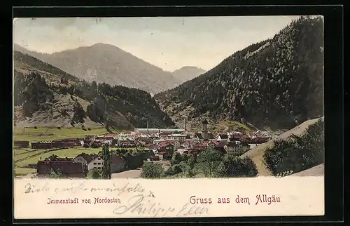 AK Immenstadt /Allgäu, Ortsansicht von Nordosten