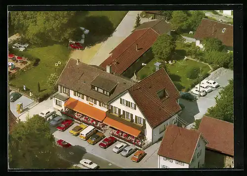 AK Gaggenau-Moosbronn, Hotel-Restaurant Zum Hisch, Fliegeraufnahme