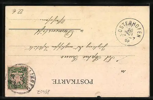 AK Dillingen a. D., Ortsansicht, Kirche