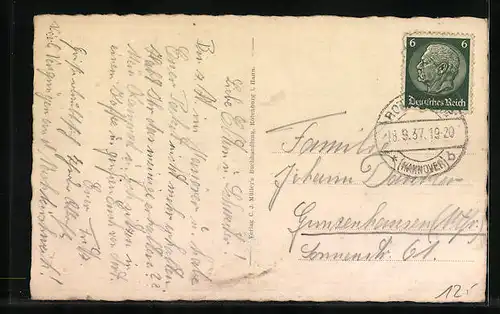 AK Rotenburg in Hann., Rats-Café in der Grossen Strasse