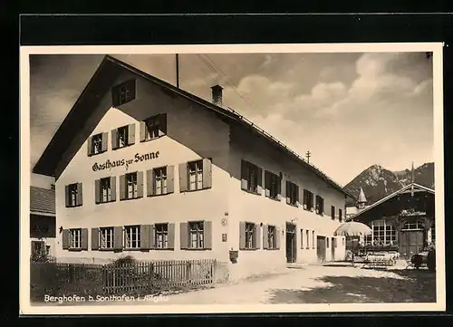 AK Berghofen bei Sonthofen, Gasthaus zur Sonne