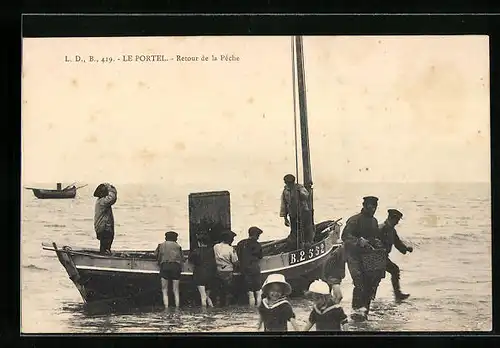 AK Le Portel, Retour de la Peche, Fischerei