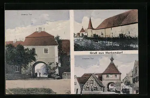 AK Merkendorf, Oberes Tor, Unteres Tor, Uferpartie