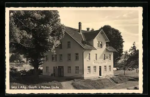 AK Isny i. Allg., Gasthaus zur Hohen Linde