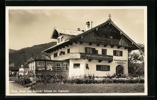 AK Rottach am Tegernsee, Pension Berg- und Seeblick, Seestrasse 50 1 /2