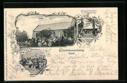 AK Christianenburg, Kirche, Missionars-Wohnhaus