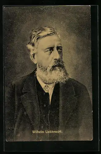 AK Wilhelm Liebknecht im Portrait