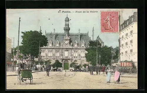 AK Pantin, Place de la Mairie