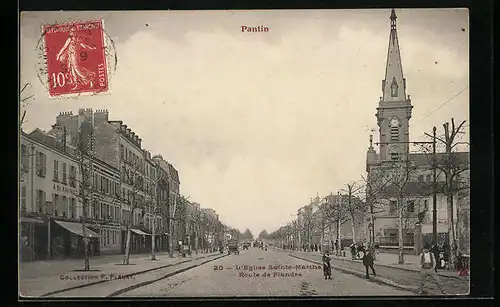 AK Pantin, L`Eglise Sainte-Martha, Route de Flandre