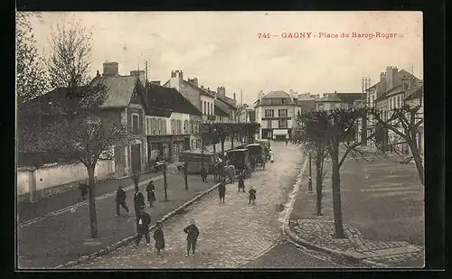 AK Gagny, Place du Baron-Roger