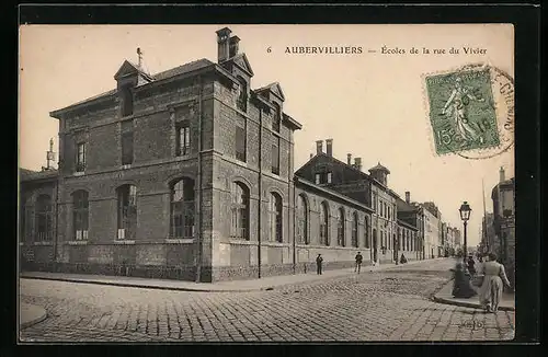 AK Aubervilliers, Ècoles de la rue du Vivier