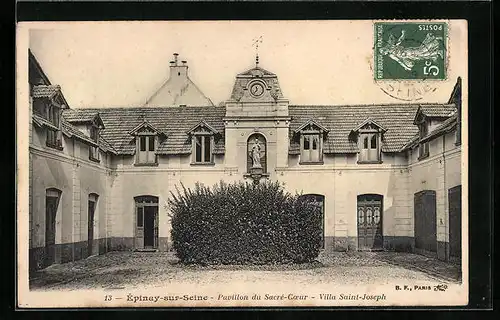 AK Èpinay-sur-Seine, Pavillon du Sacrè-Coeur - Villa Saint-Joseph