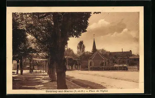 AK Gournay-sur-Marne, Place de l`Èglise