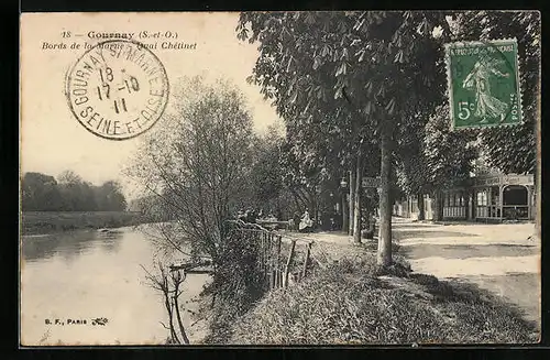 AK Gournay, Bords de la Marne - Quai Chètinet