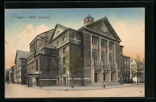 AK Hagen in Westf., Stadttheater