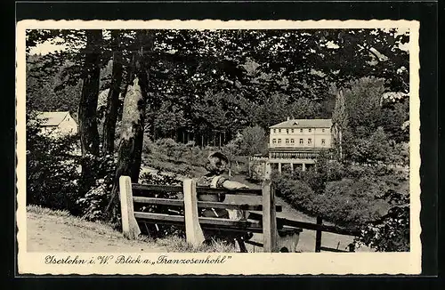AK Iserlohn i. W., Blick auf Hotel Franzosenhohl