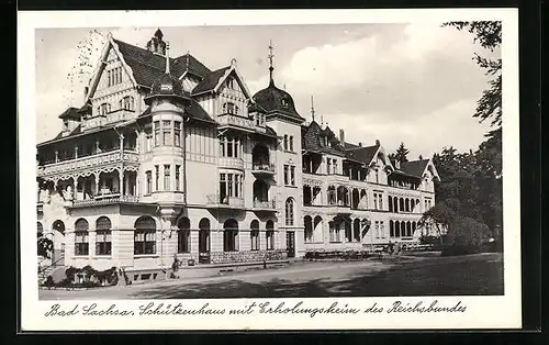 AK Bad Sachsa, Schützenhaus mit Erholungsheim des Reichsbundes