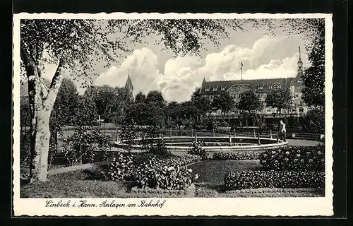 AK Einbeck i. Hann., Anlagen am Bahnhof