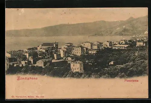 AK Bordighera, Panorama
