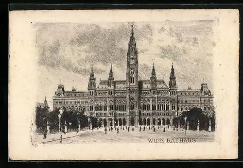 Künstler-AK Wien, Rathaus