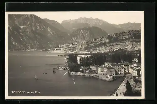 AK Torbole, Panorama verso Riva