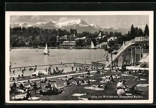 AK Velden am Wörthersee, Strandbad Bulfon