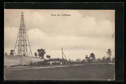 AK Schlapan, Reiter passieren Turm