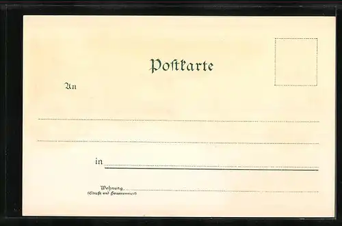 Lithographie Bayreuth, Wagner`s Geburtshaus, Wagnertheater, Totalansicht