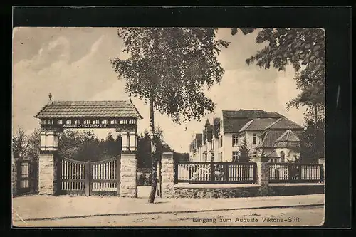 AK Lippspringe, Eingang zum Auguste Viktoria-Stift