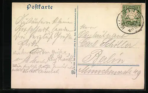 AK Kulmbach, Teilansicht mit Kirche