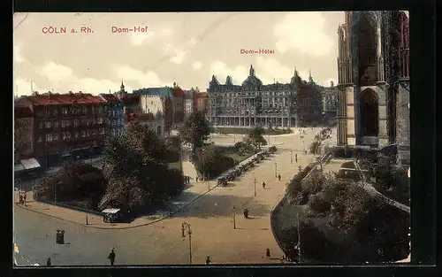AK Köln a. Rh., Dom-Hotel und Dom-Hof