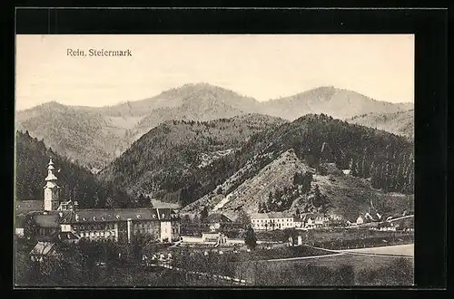 AK Rein, Totalansicht mit Gebirge
