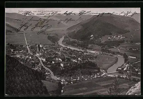 AK Judenburg, Totalansicht von der Liechtensteinwarte