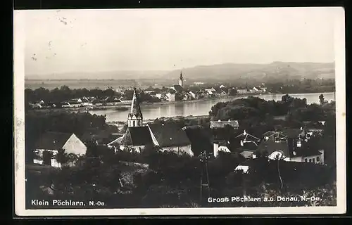 AK Klein Pöchlarn, Ortspartie gegen Gross-Pöchlarn