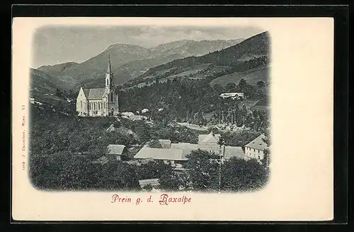 AK Prein, Kirche gegen Raxalpe