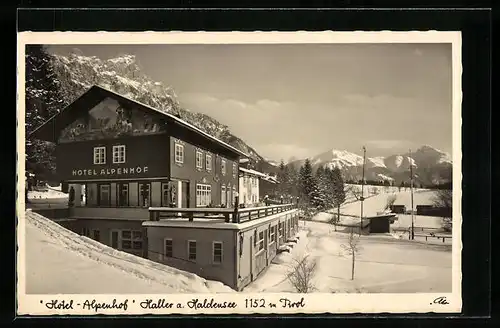 AK Haller /Halchensee, Hotel Alpenhof