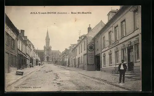 AK Ailly-sur-Noye, Rue St-Martin
