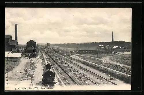 AK Ailly-sur-Noye, Les Usines