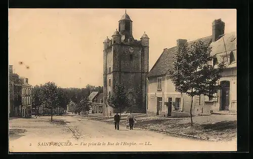 AK Saint-Riquier, Vue prise de la Rue de l`Hospice