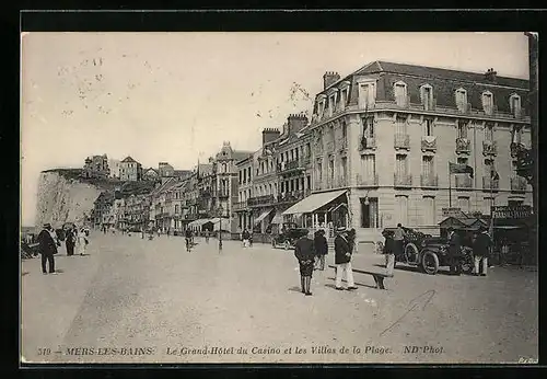 AK Mers-les-Bains, Le Grand-Hotel du Casino et les Villas de la Plage