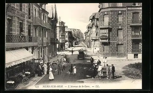 AK Mers-sur-Mer, L`Avenue de la Gare