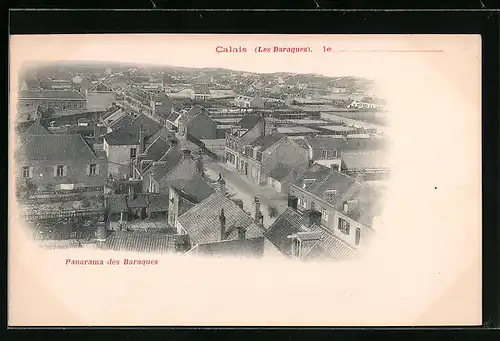 AK Les Baraques, Panorama aus der Vogelschau