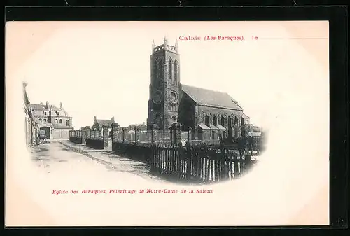 AK Les Baraques, Eglise, Pèlerinage de Notre-Dame de la Salette