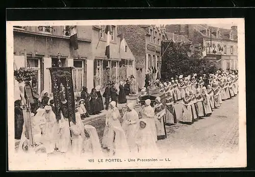 AK Le Portel, Une Prozession