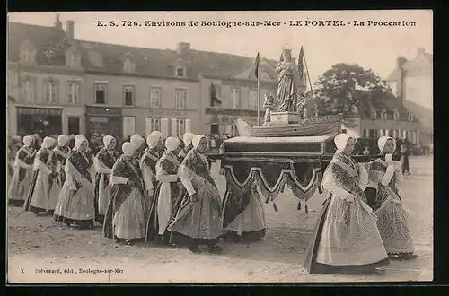AK Le Portel, La Procession