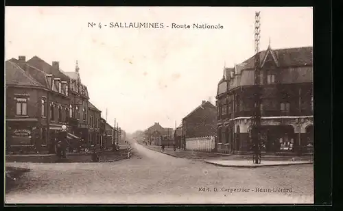 AK Sallaumines, Route Nationale, Strassenpartie